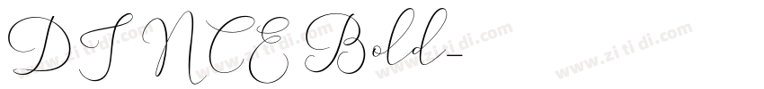 DINCE Bold字体转换